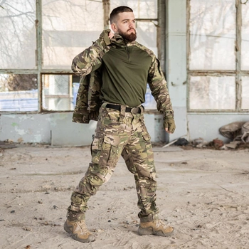 Тактичний костюм 3 в 1 PATRIOT SET (бойова сорочка Ubacs (Убакс) + китель + штани Apex) мультикам Tactic 54 розмір