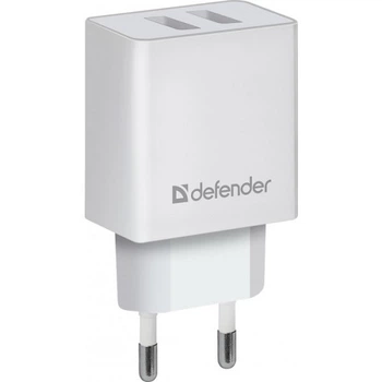 Зарядное устройство Defender UPA-22 810026 2xUSB 2.1A/5В белый