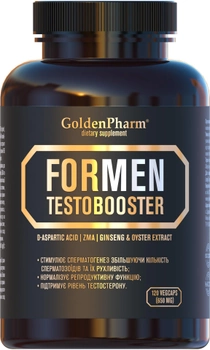 Тестобустер для чоловіків капсули 650 мг №120 Golden Farm Testobooster for Men (4820183471444)