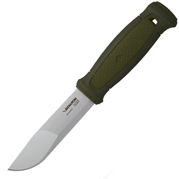 Нож фиксированный Mora Kansbol Multi-Mount (длина: 228мм, лезвие: 109мм), оливковый, ножны пластик