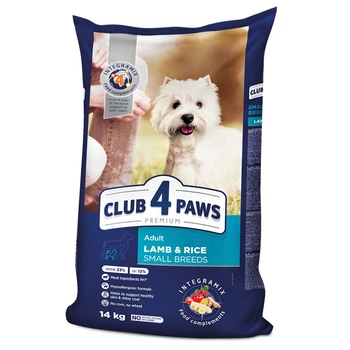 Сухий корм для собак Club 4 Paws Premium Small Breeds Adult 14 кг - ягня і рис