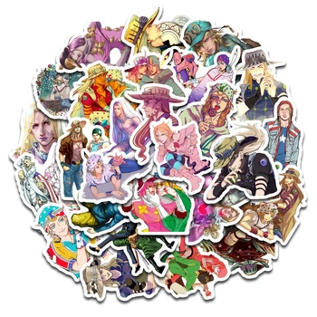 Стикерпак Набор наклеек GeekLand ДжоДжо Гонка Стальной шар JoJo Steel Ball Run 45 штук SP JJ 02