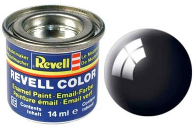 Фарба чорна глянсова black gloss 14ml Revell (32107)