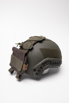 Подсумок противовес (карман) для аксессуаров на кавер для баллистического шлема Fast Mandrake Олива