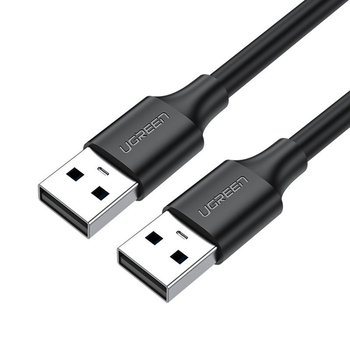 Кабель UGREEN US102 USB 2.0 A Male to A Male Cable 0.5m Black (10308)