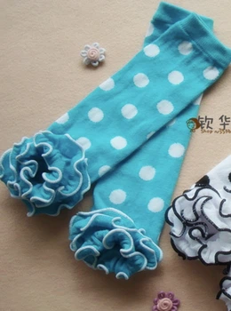 Гетры Home Socks 0-9 лет 62-134 см Горох Голубые