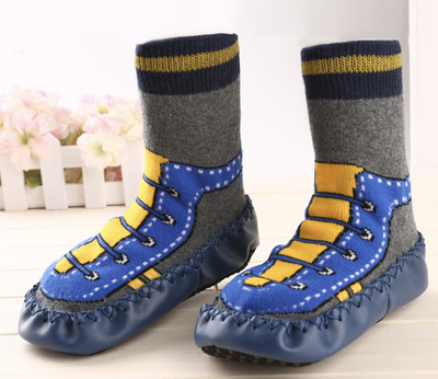 Шкарпетки-чешки махрові що не ковзають Home Socks 12 см Кеди