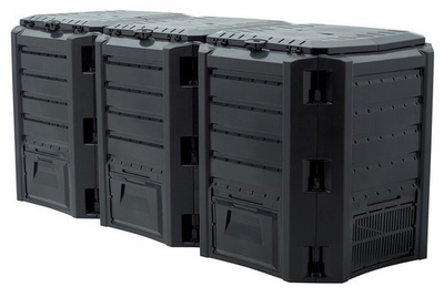 Компостер садовый MODULE COMPOGREEN 1200 л черный Prosperplast
