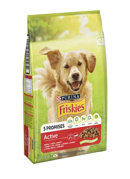 Сухой корм Purina Friskies для активных собак с говядиной 10 кг