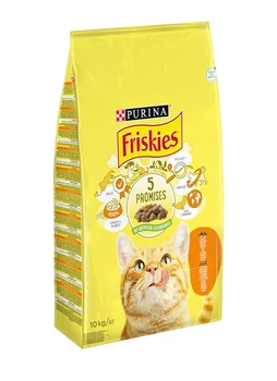 Сухий корм Purina Friskies для котів з куркою та овочами 10 кг