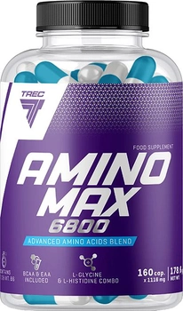 Aminokwasy Trec Nutrition AminoMax 6800 EAA BCAA TAURYNA 160 k (5902114017378)