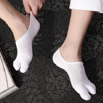 Следки с пальцами хлопковые Ye Beier 37-42 белый