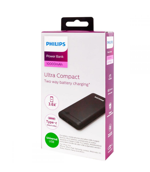 Зовнішній акумулятор Повербанк PHILIPS 10000 mAh