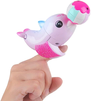 Інтерактивна дельфін WowWee Fingerlings Baby Light-Up Dolphin - Jules Джулес (3666) (B07NDVK9DM)