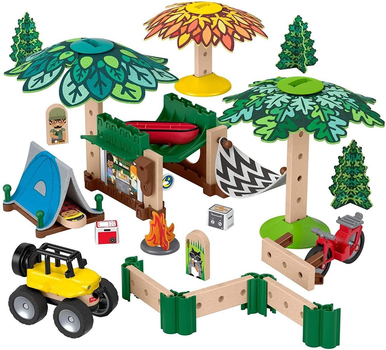 Дерев'яний конструктор Fisher-Price Wonder Makers Design System Soft Slumber Campground Кемпинг (GFJ10)