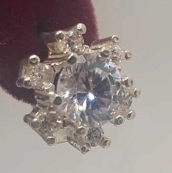 Сережки срібло 925° 6,23г. сніжинка (с-350)