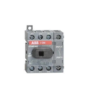 Рубильник 4-х полюсний ABB OT40F4N2 40А (з ручкою) на DIN-рейку або на монтажну плату