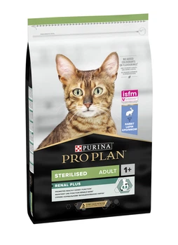 Сухой корм Purina Pro Plan Sterilised Adult 1+ Renal Plus для стерилизованных кошек с кроликом 1.5 кг
