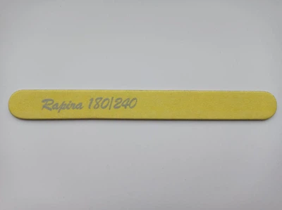 Маникюрная пилочка прямая Rapira желтая 180/240