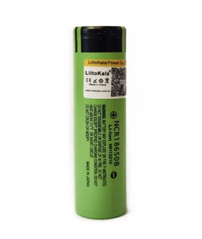 Li-ion аккумуляторы Panasonic Liitokala ёмкостью 3400mAh NCR18650B без защиты выпуклый плюс