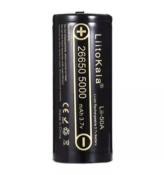 Аккумулятор литий-ионный 26650 LIITOKALA Lii-50A 5000mAh оригинальный li-ion без защиты