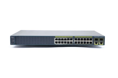 WS-C2960-24LC-S - 24 10/100 (8 PoE), 2 10/100/1000/SFP LAN Lite, Cisco Catalyst 2960 Комутатор Refurbished