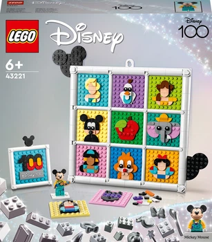 Zestaw klocków LEGO Disney 100 lat kultowych animacji Disneya 1022 elementy (43221)