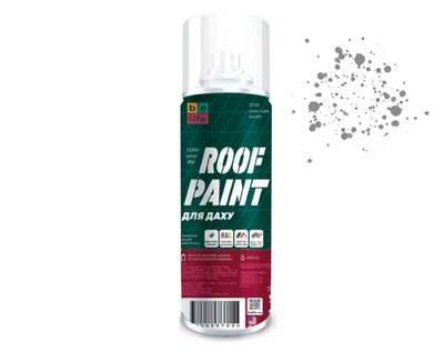 Краска (эмаль) акриловая для крыши и профнастила | BeLife Roof Paint | Аэрозоль 400 мл | Синий (RAL 5002)