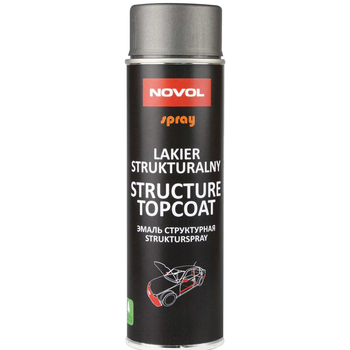 Фарба для пластику структурна | Novol Spray | Аерозоль 500 мл — Антрацит