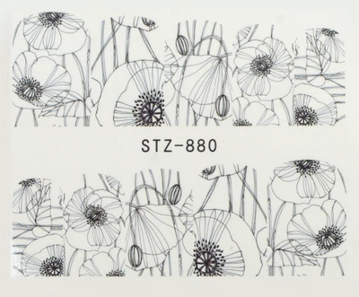 Водные наклейки для ногтей, STZ - Vizavi Professional STZ-880 (973686-1242222-2)