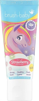 Дитяча зубна паста "Unicorn Strawberry", від 6 років - Brush-Baby Toothpaste Дитяча зубна паста "Unicorn Strawberry", від 6 років (1шт) (1005196-0-2)