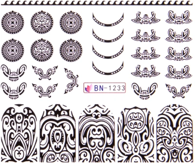 Водные наклейки для ногтей, BN - Vizavi Professional BN-1233 (972848-1240995-2)