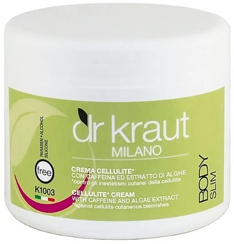 Антицелюлітний крем для тіла з кофеїном та морськими водоростями - Dr.Kraut Cellulite Cream 500ml (1169329-124712)