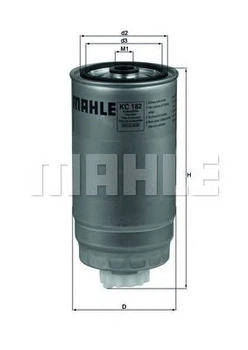Фільтр паливний КС182 KNECHT//MAHLE