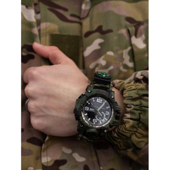 Мужские наручные часы Besta Military с компасом для выживания 7 в 1 милитари