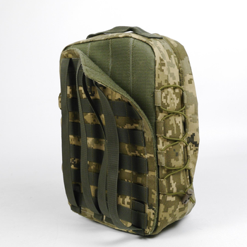 Универсальный тактический быстросъемный рюкзак 10 литров, военный штурмовой рюкзак из плотной тактической ткани Kiborg Пиксель