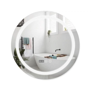 Зеркало Qtap Mideya 600х600 с LED с антизапотеванием DC-F803 (QT2078F803W), круглое