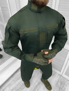 Тактичний військовий костюм Unit ( Кітель + Штани ), Камуфляж: Олива, Розмір: XXL