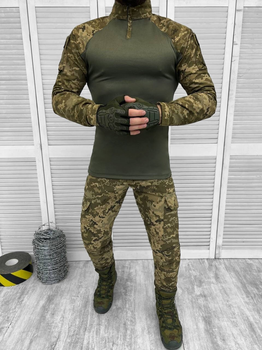 Тактичний військовий костюм Kayman ( Убакс + Штани ), Камуфляж: Піксель ЗСУ, Розмір: S