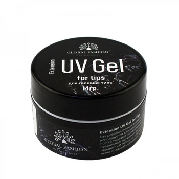 Гель для гелевых типс Global Fashion Extension UV Gel For Tips 14 г (4673724660926)