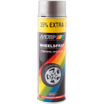 Краска для дисков | Motip Wheelspray | Аэрозоль 500 мл | Стально-серебристый