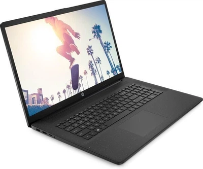 Ноутбук HP Laptop 17 Black / AMD Ryzen 3 5300U / RAM 16 ГБ / HDD 1 ТБ + SSD 256 ГБ / AMD Radeon RX Vega 6 / DOS