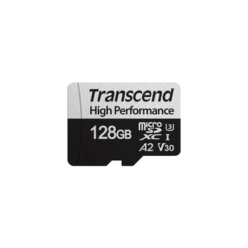 Карта памяти Transcend microSDXC 128GB UHS-I U3 V30 A2 (TS128GUSD330S) с SD-адаптером