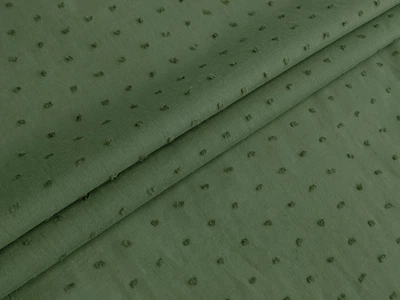Ткань Батист точка, хаки, пог. м. (б42, 2210061A, цв4)
