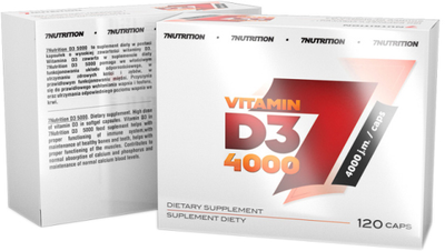 Witamina D3 7Nutrition Vitamin D3 4000 120 kapsułek (5904067876637)