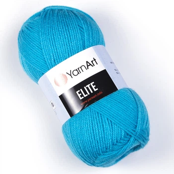 Турецкая пряжа для вязания YarnArt Elite (Элит) акрил 45 бирюза