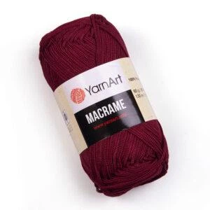 Турецька пряжа для в'язання YarnArt Macrame (макраме)-145 бордо