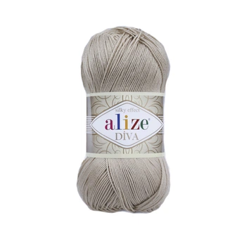 Пряжа для ручного в'язання Alize DİVA (Alize дива) 368 беж