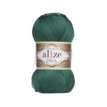 Пряжа для ручного вязания Alize DİVA (Ализе дива) 453 бутылочный