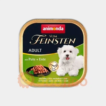 Влажный корм Animonda Vom Feinsten Adult with Turkey+duck с индейкой и уткой для собак, 150 г
